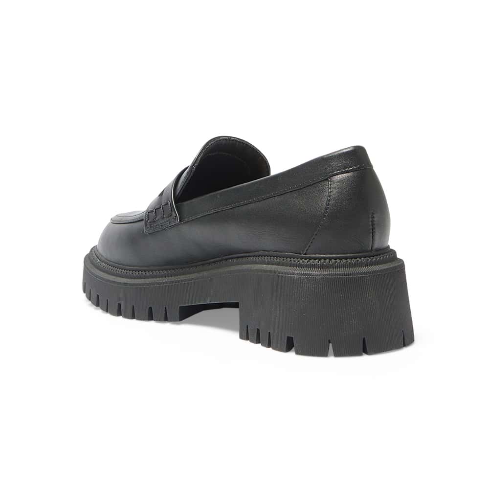 Stetson Loafer in Black Smooth