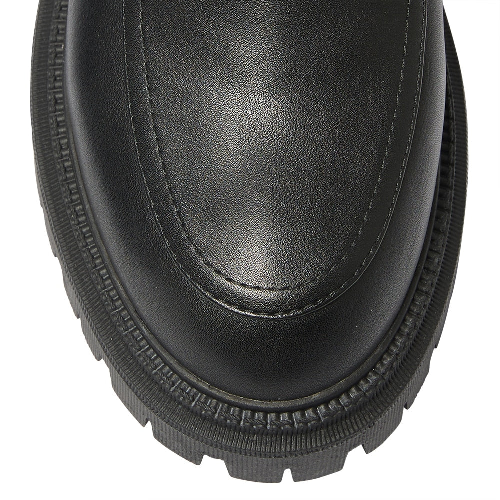 Stetson Loafer in Black Smooth