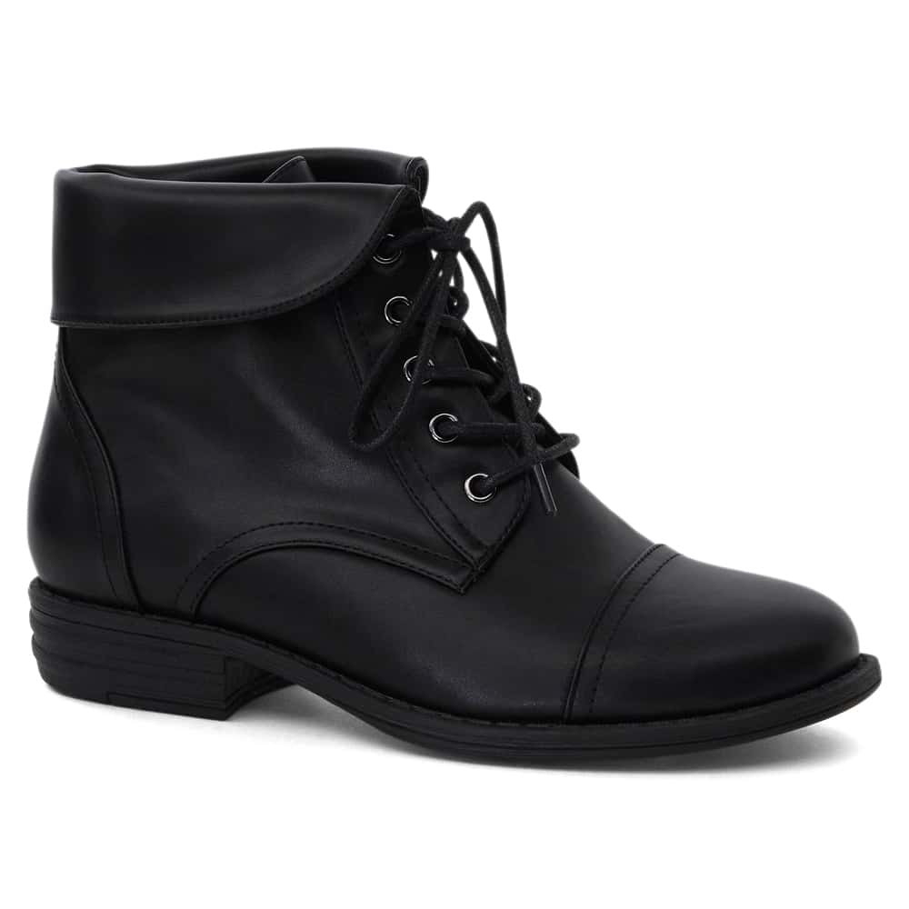Storm Boot in Black Smooth