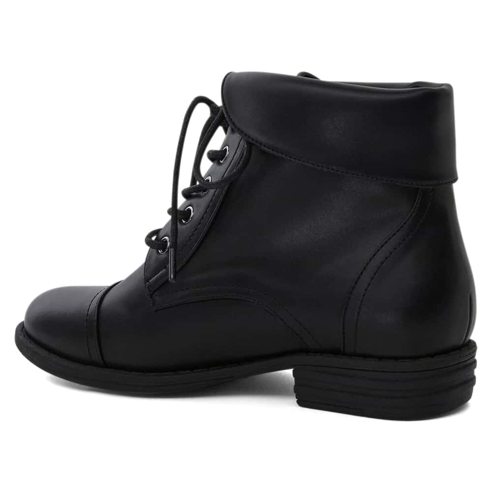 Storm Boot in Black Smooth