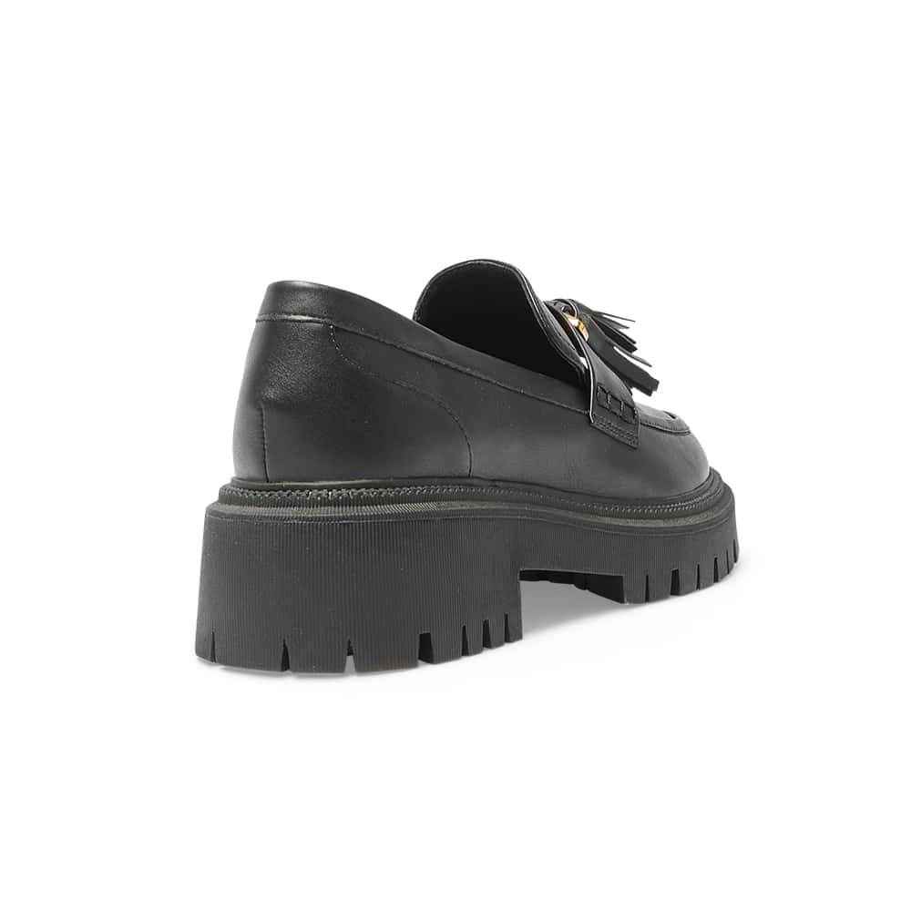 Strike Loafer in Black Smooth