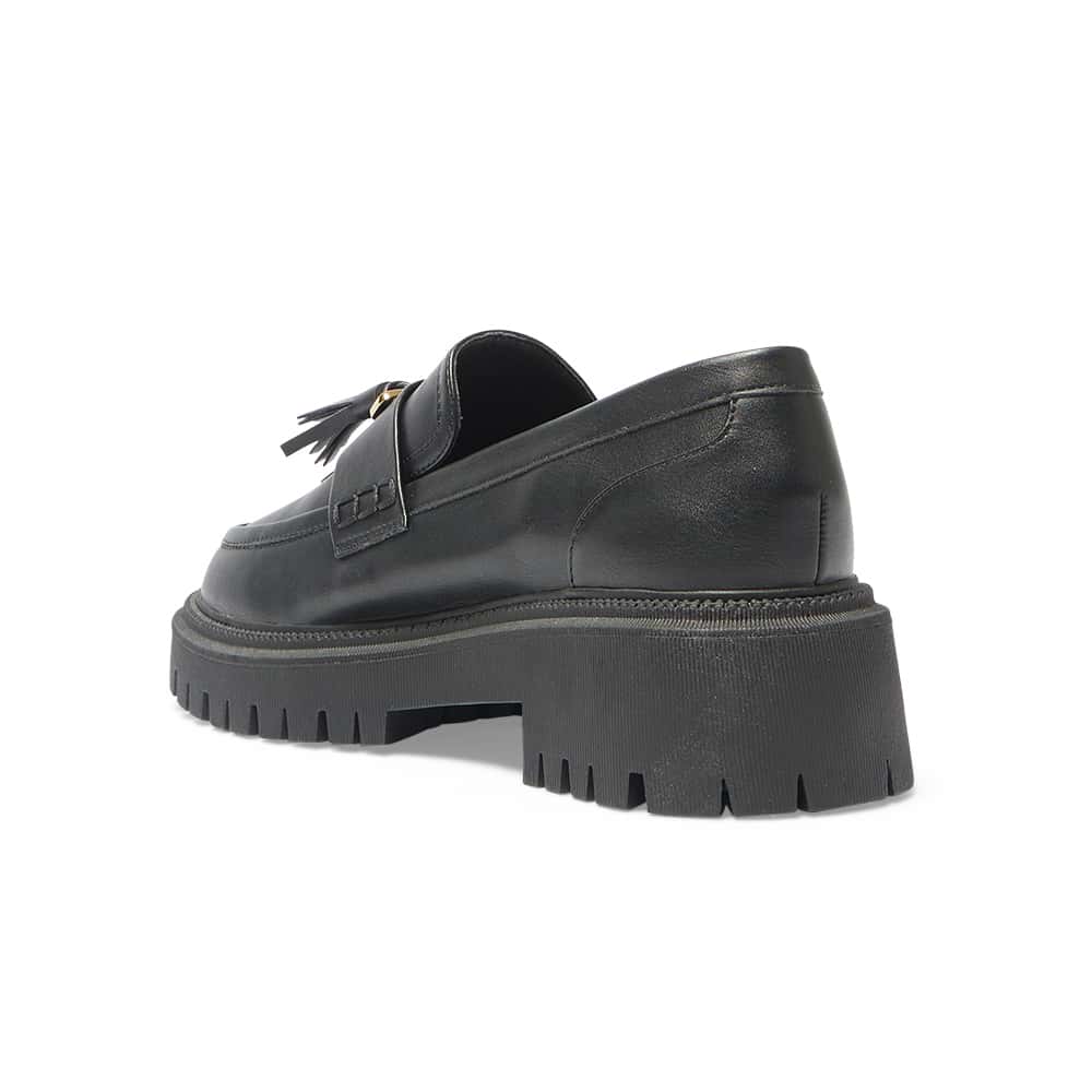 Strike Loafer in Black Smooth