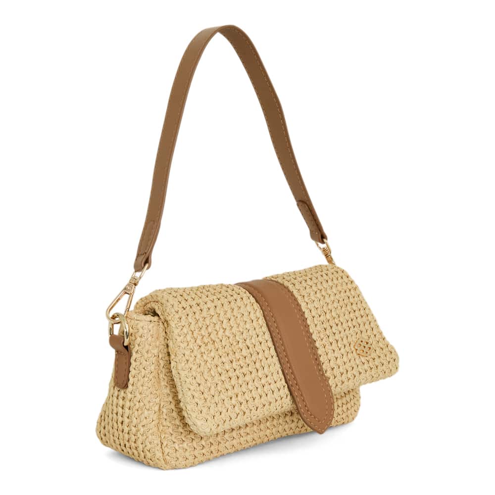 Susan Handbag in Natural Raffia/tan Raffia