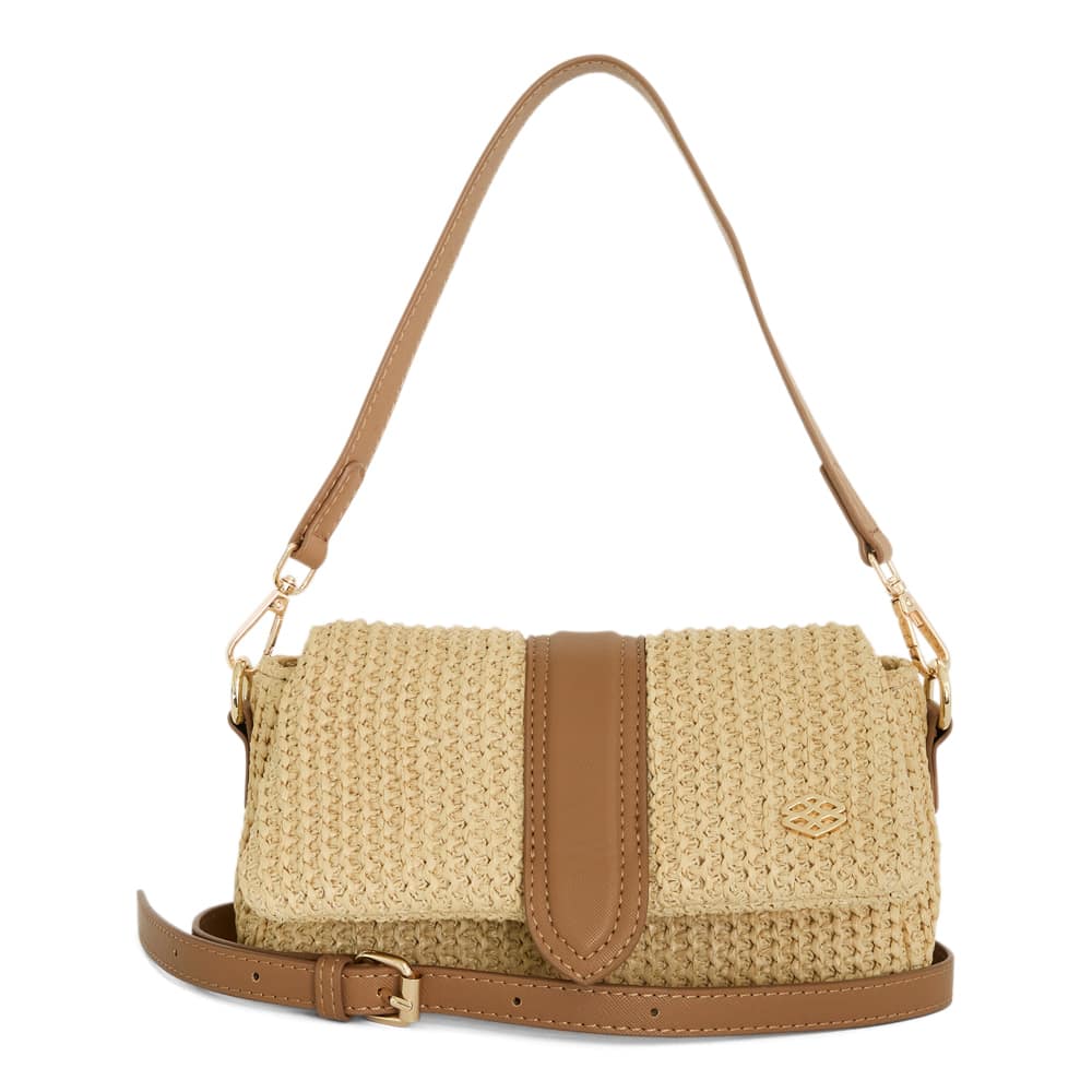 Susan Handbag in Natural Raffia/tan Raffia