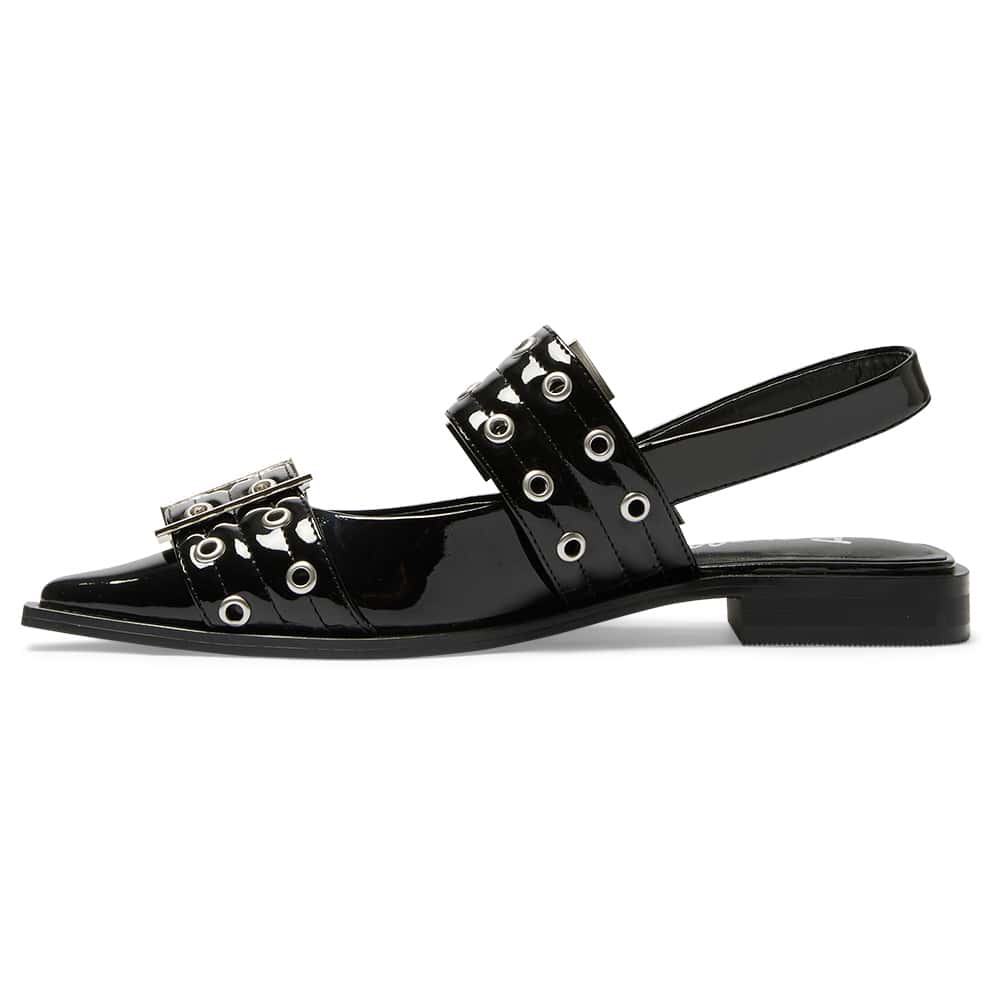 Suzie Ballet Flat in Black Patent