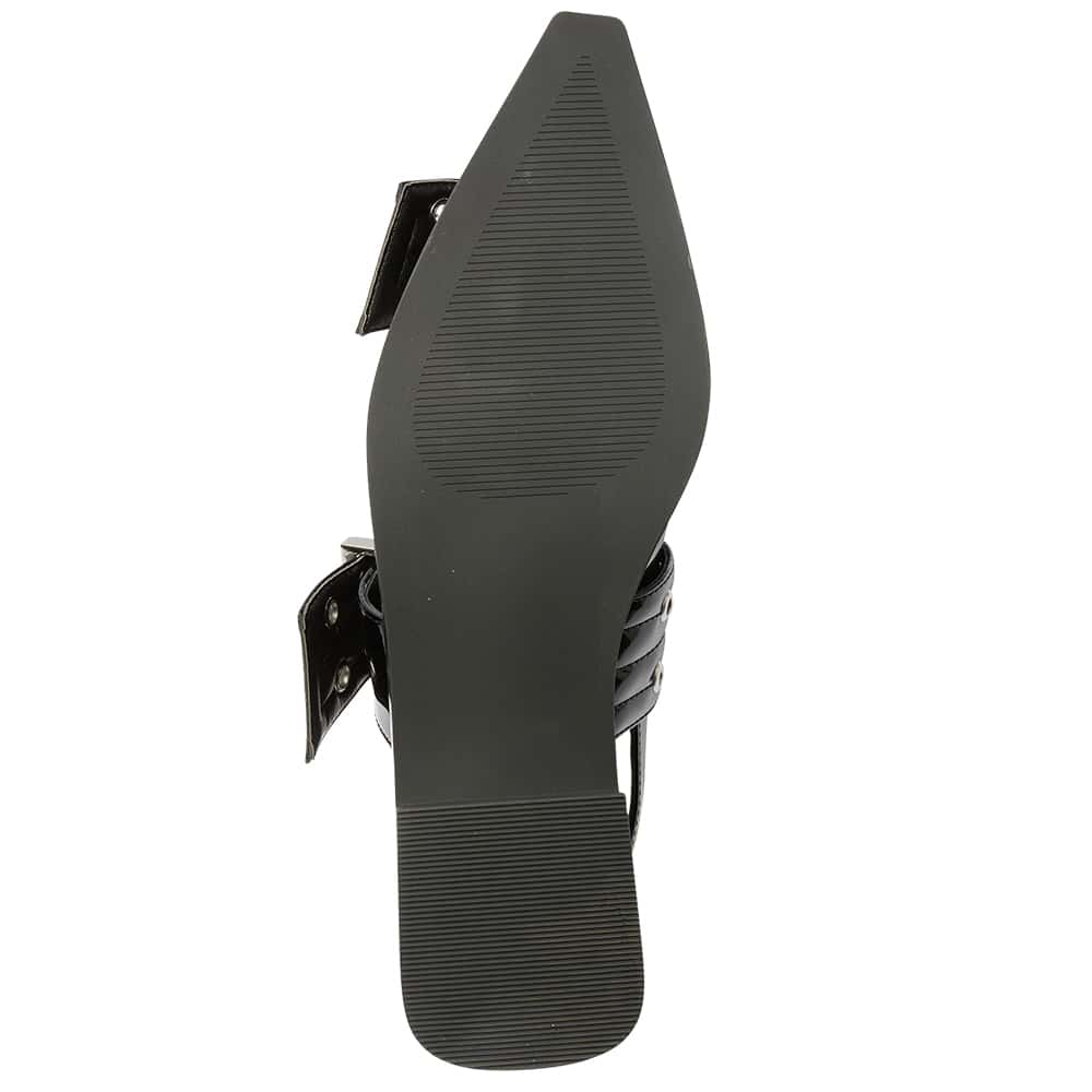 Suzie Ballet Flat in Black Patent