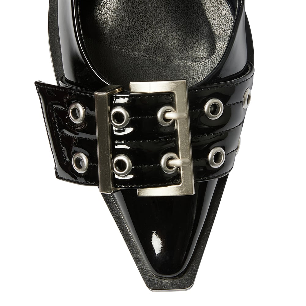 Suzie Ballet Flat in Black Patent