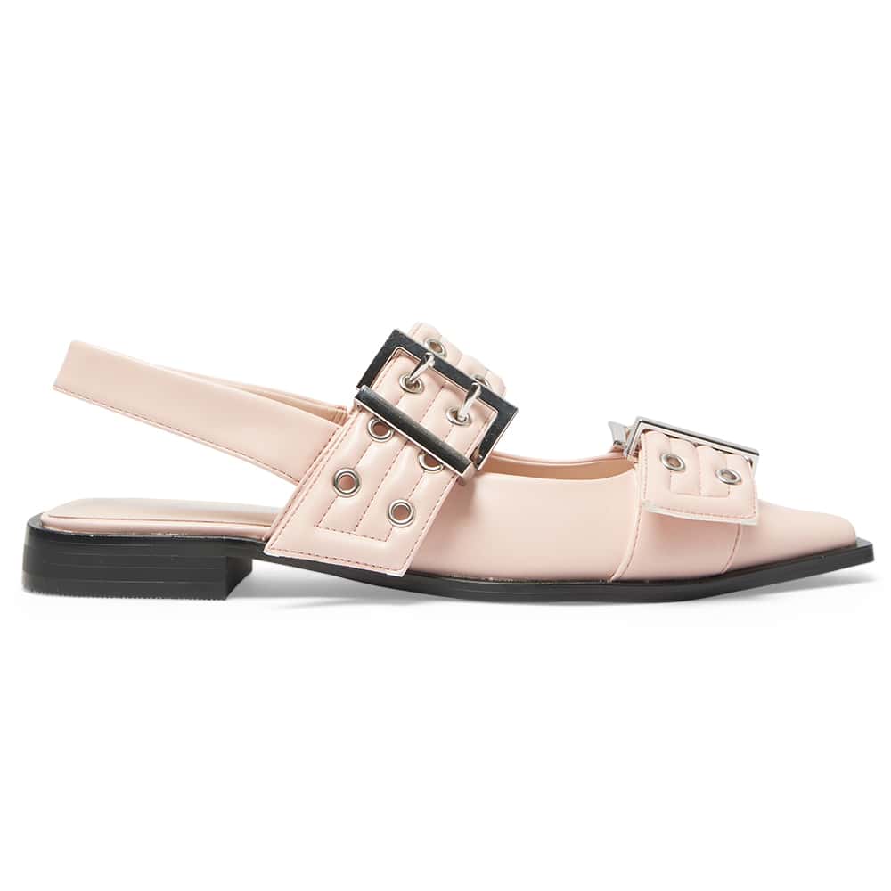 Suzie Ballet Flat in Blush Smooth