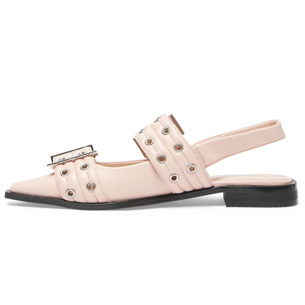Suzie Ballet Flat in Blush Smooth