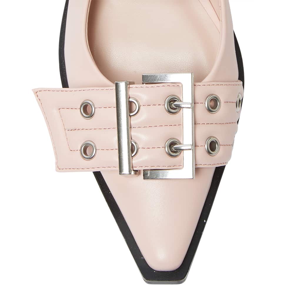 Suzie Ballet Flat in Blush Smooth