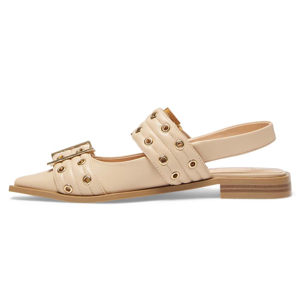 Suzie Ballet Flat in Camel Smooth