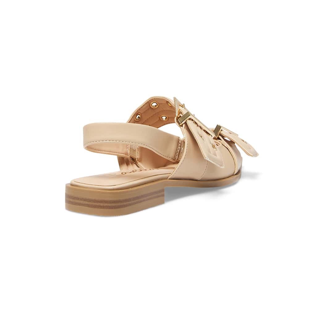 Suzie Ballet Flat in Camel Smooth