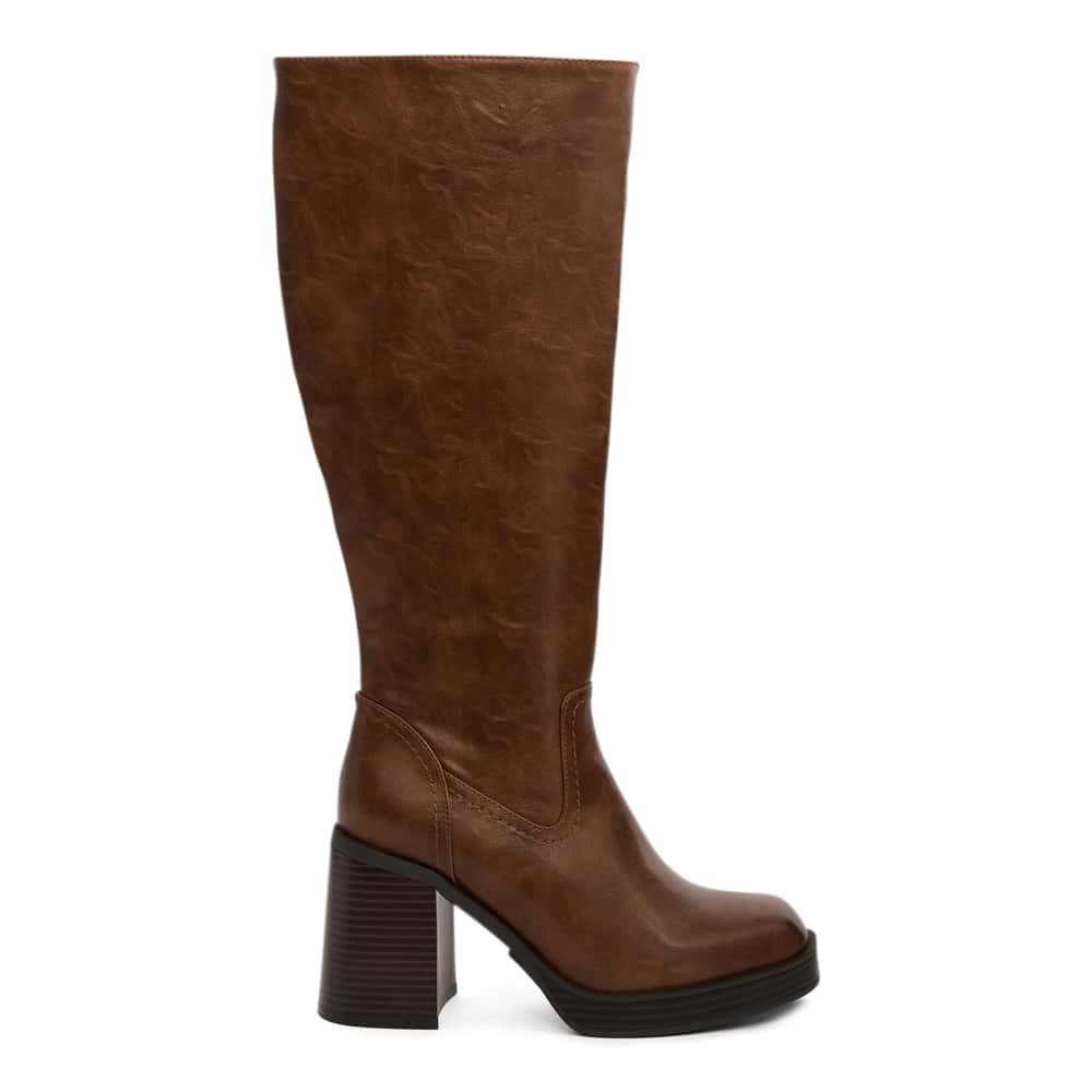 Tahlia Boot in Tan Smooth