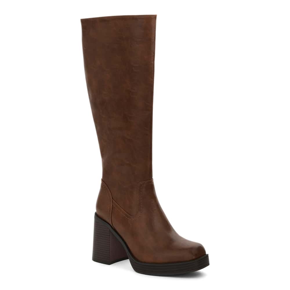 Tahlia Boot in Tan Smooth