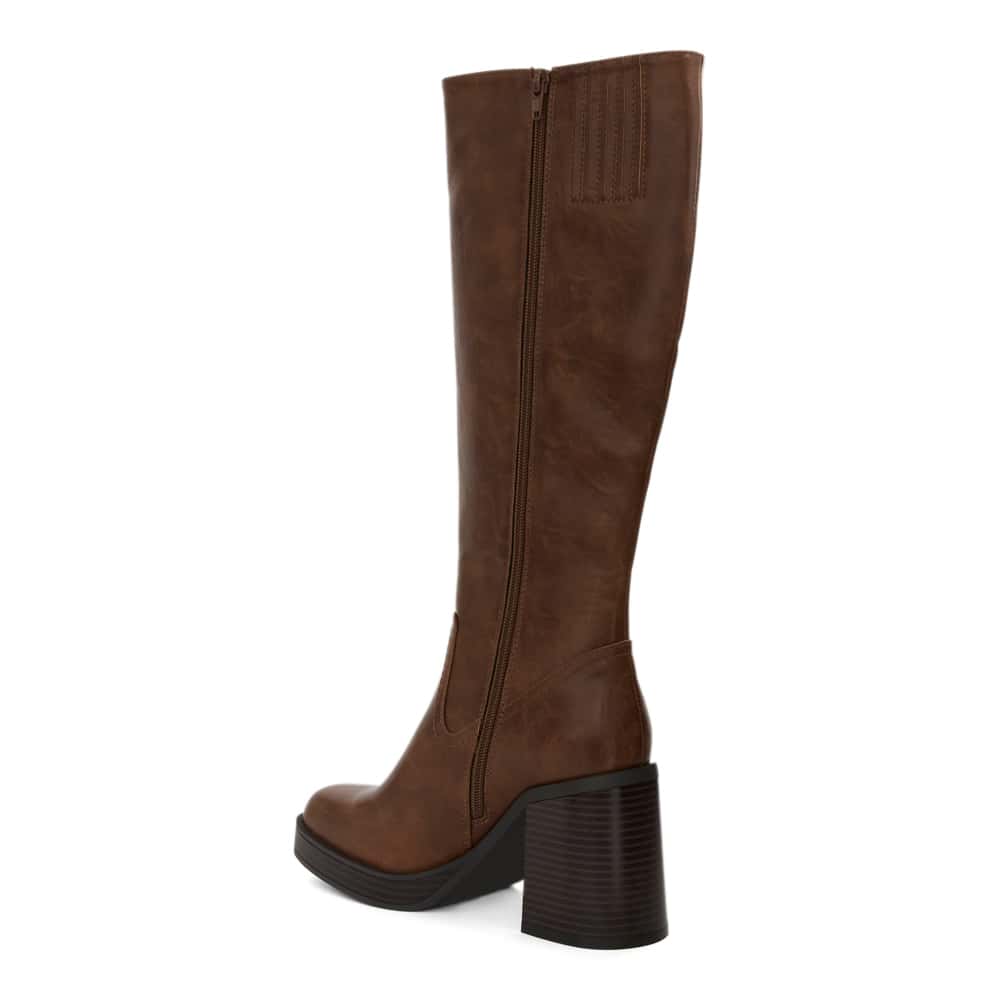 Tahlia Boot in Tan Smooth