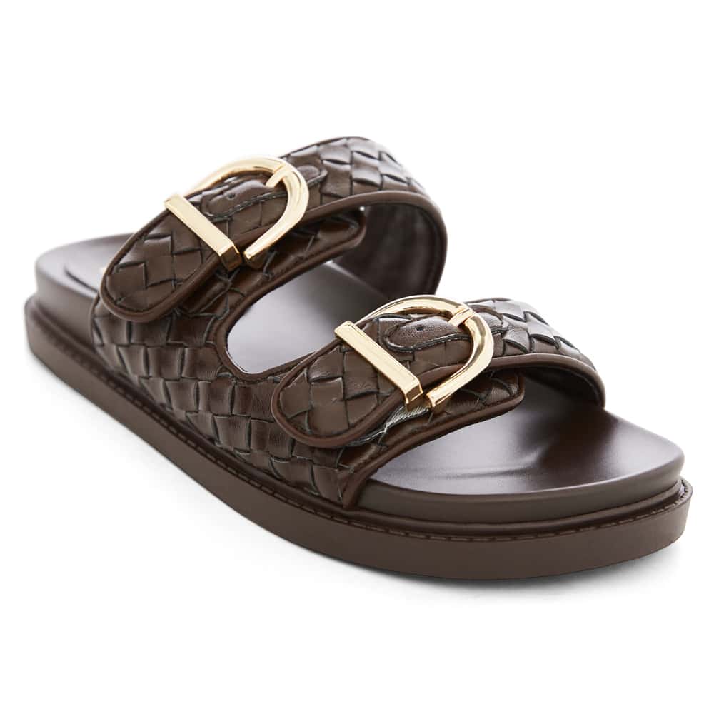 Tatum Slide in Chocolate Smooth
