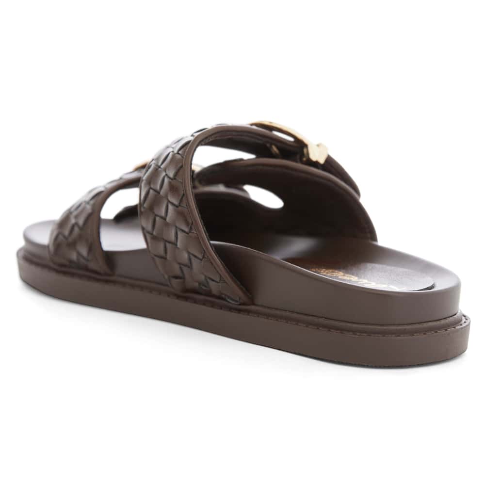 Tatum Slide in Chocolate Smooth