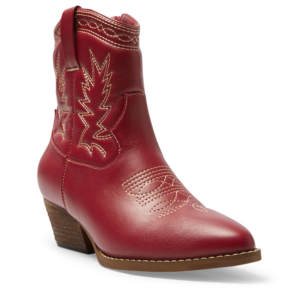 Texas Boot in Red Smooth
