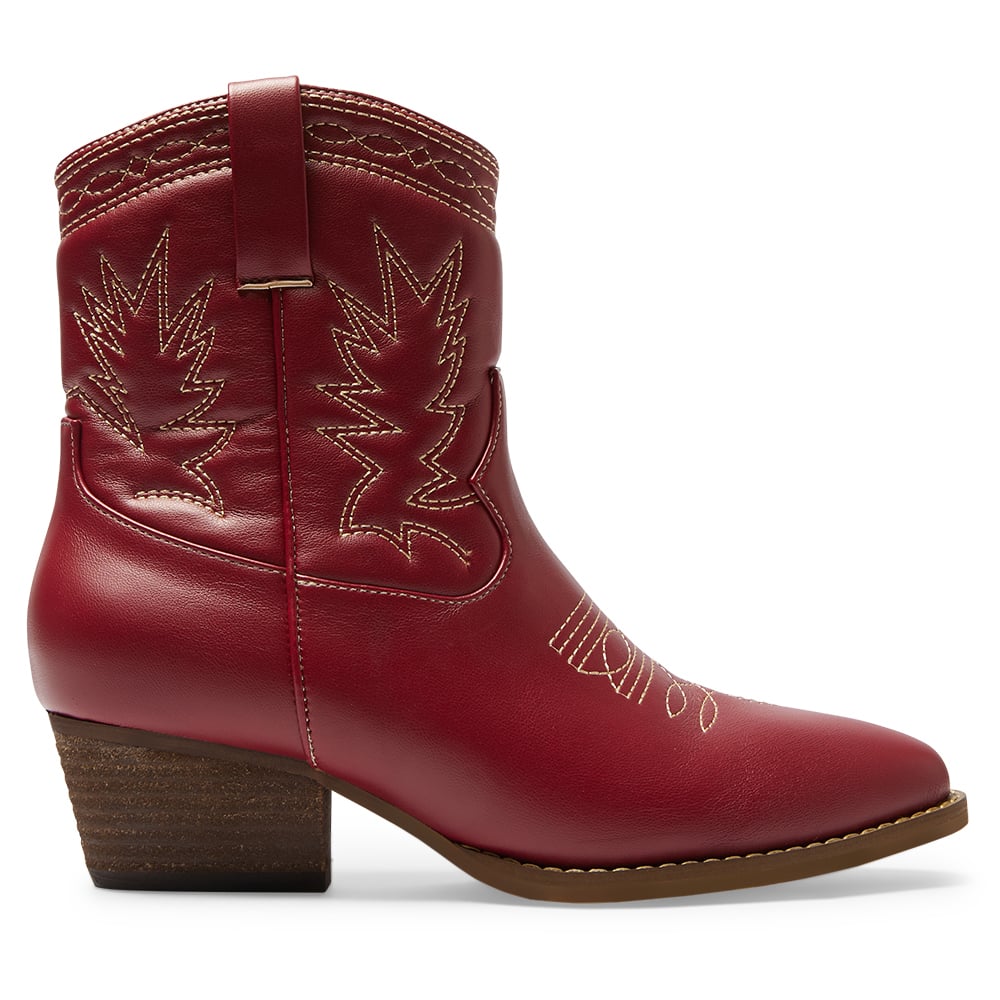 Texas Boot in Red Smooth