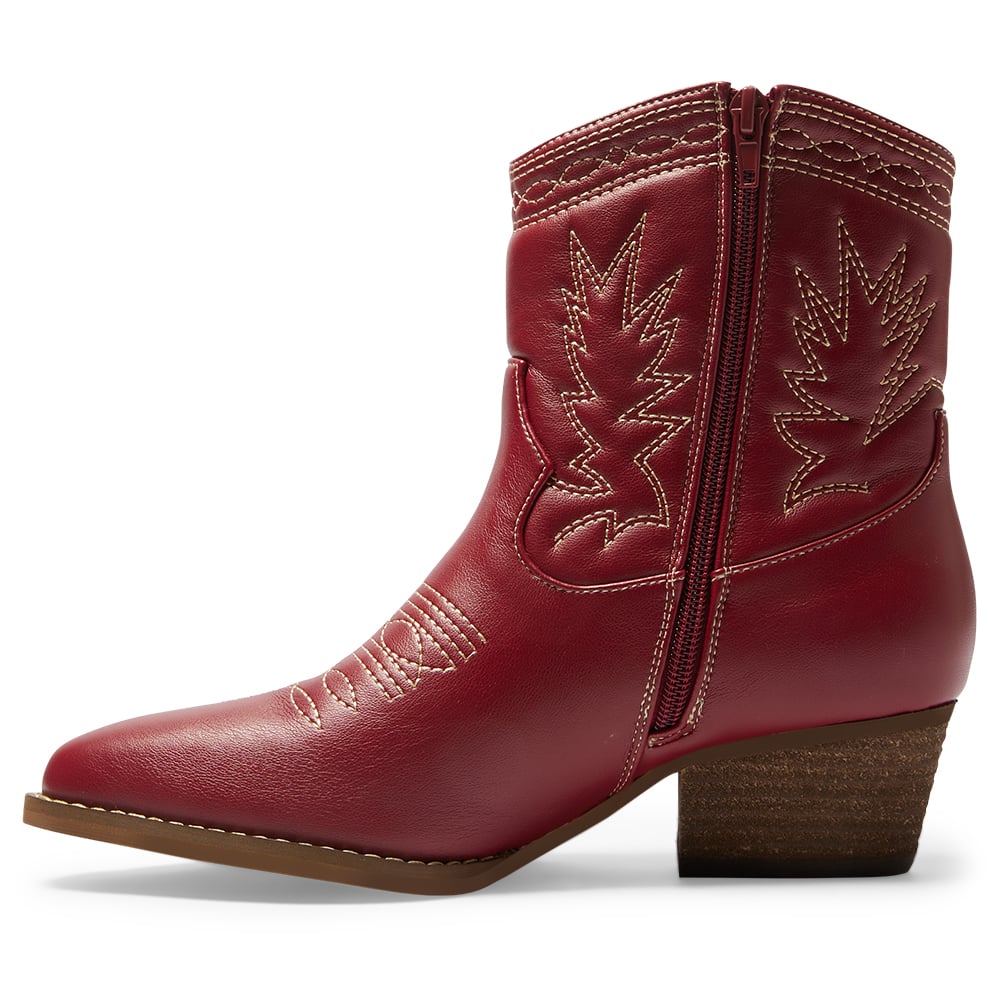 Texas Boot in Red Smooth