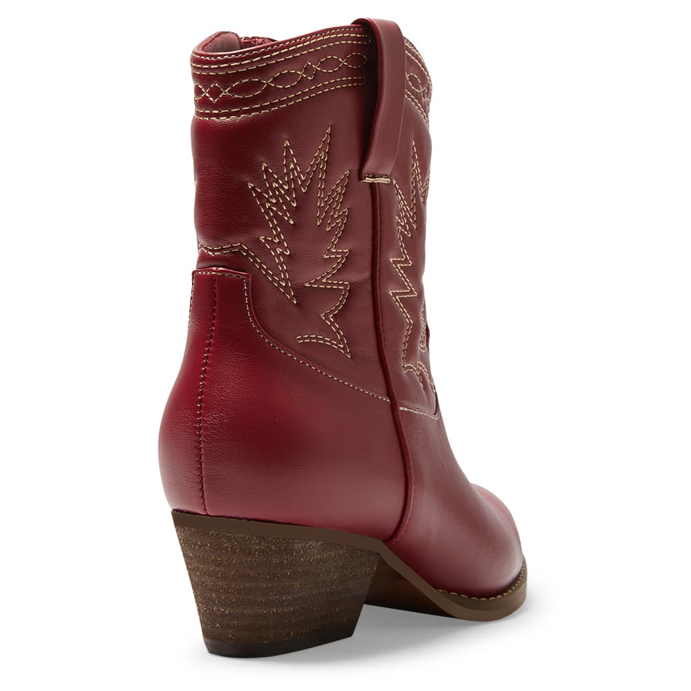 Texas Boot in Red Smooth