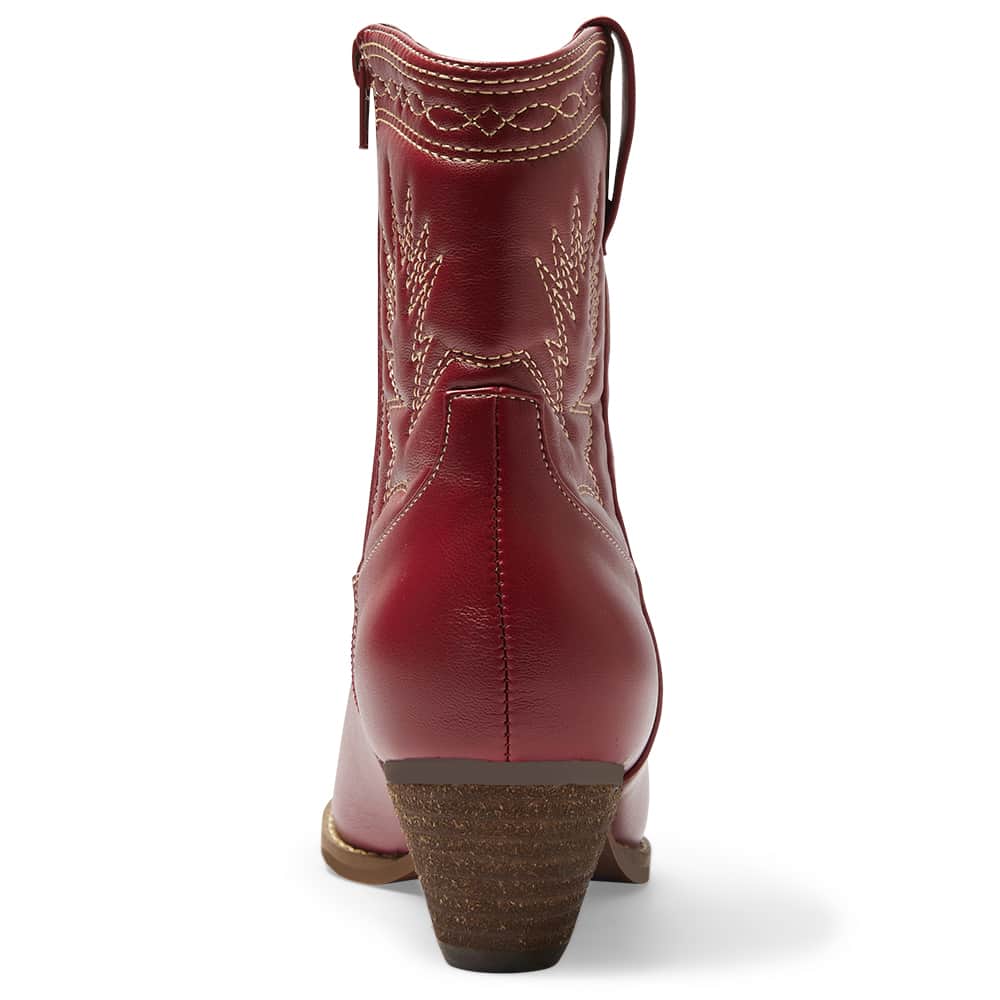 Texas Boot in Red Smooth
