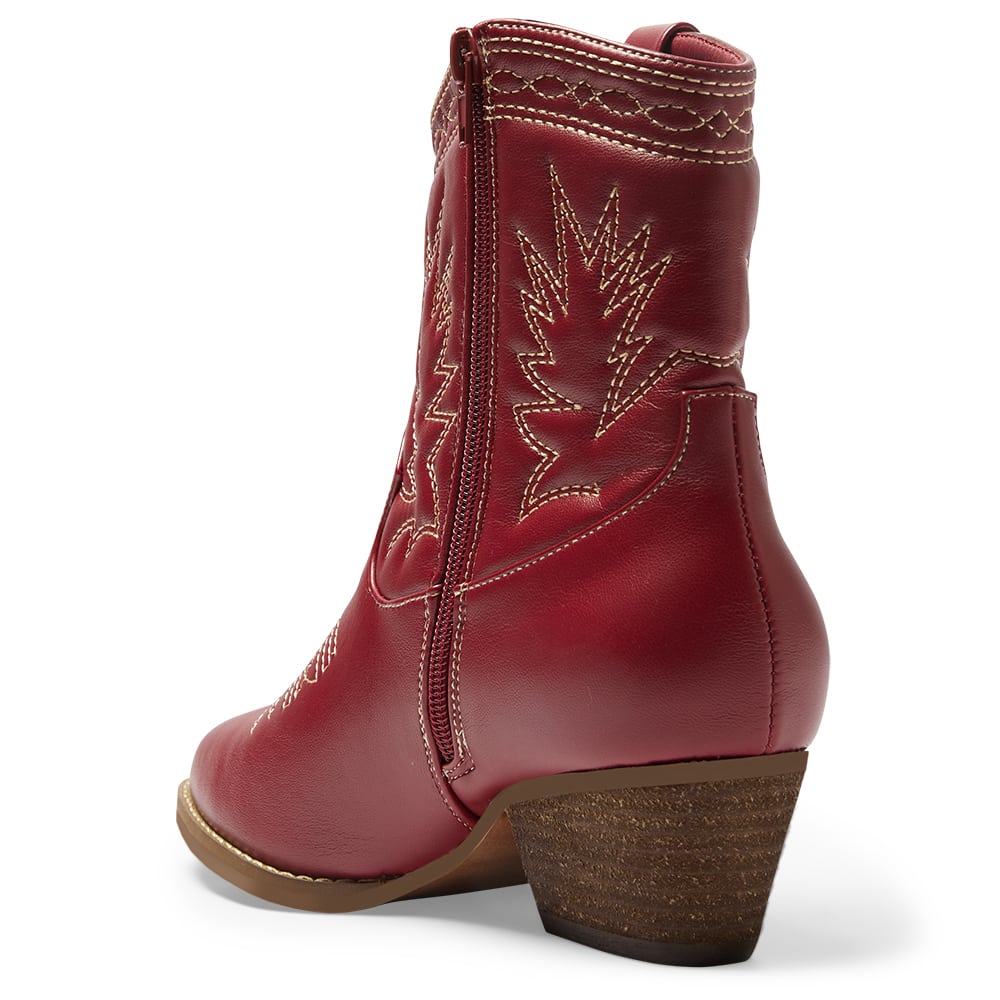 Texas Boot in Red Smooth