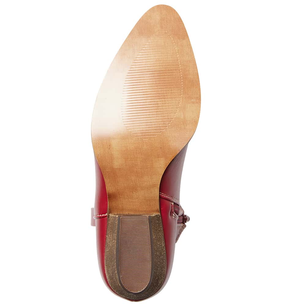 Texas Boot in Red Smooth