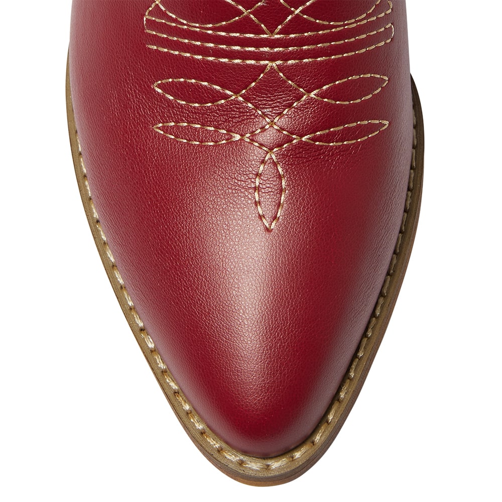 Texas Boot in Red Smooth
