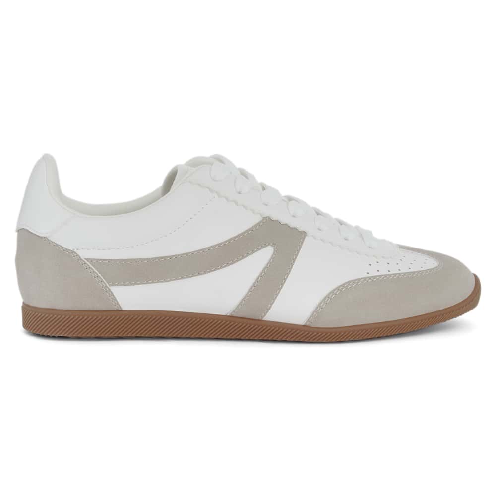Timeout Sneaker in White/taupe Multi