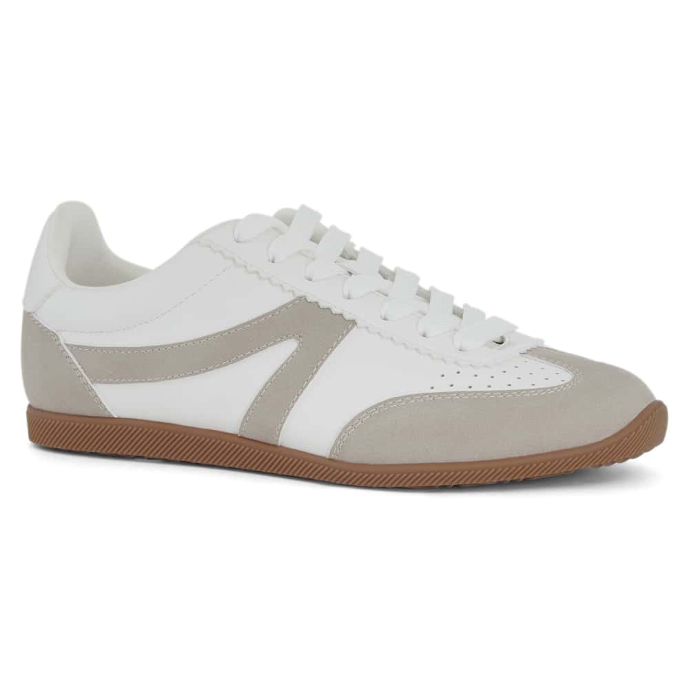 Timeout Sneaker in White/taupe Multi