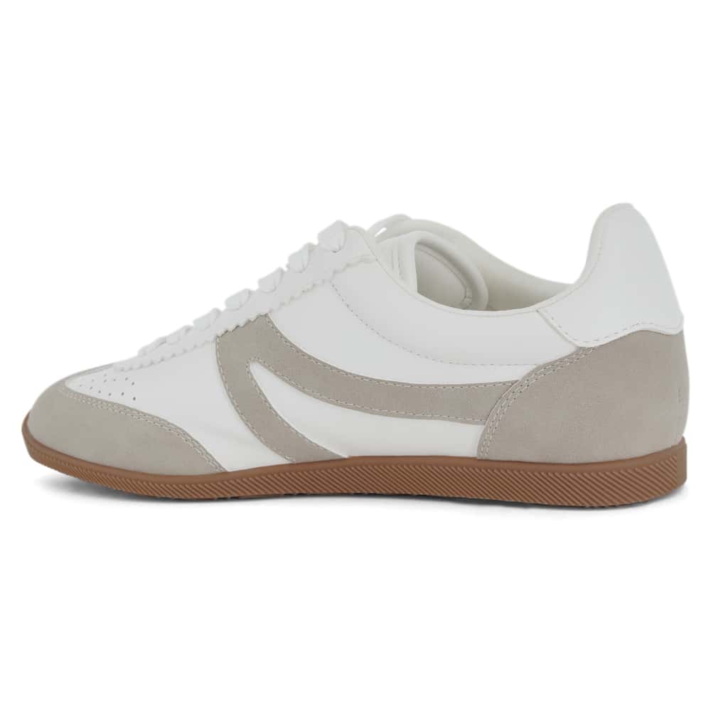Timeout Sneaker in White/taupe Multi