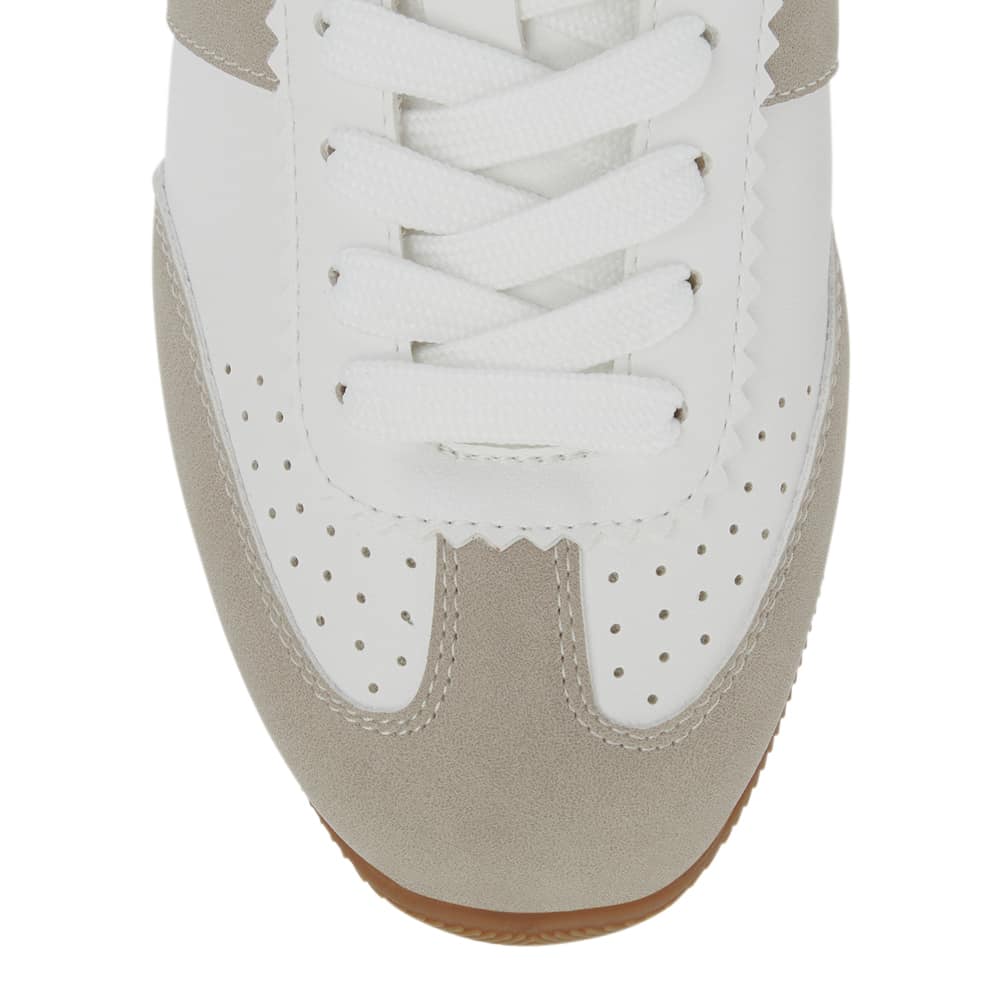 Timeout Sneaker in White/taupe Multi