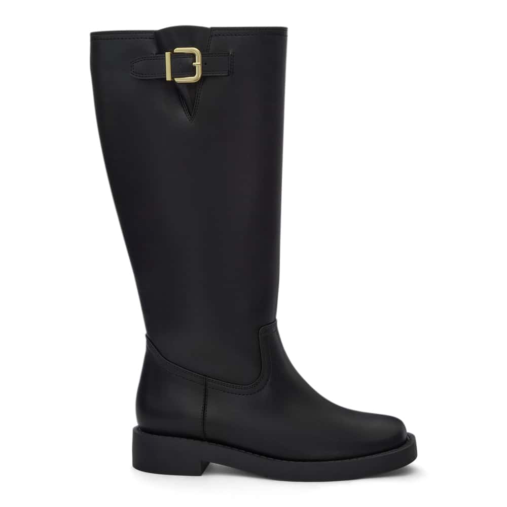 Tivy Boot in Black Smooth