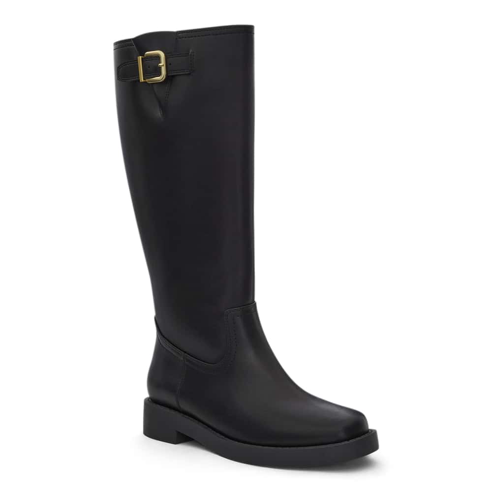 Tivy Boot in Black Smooth