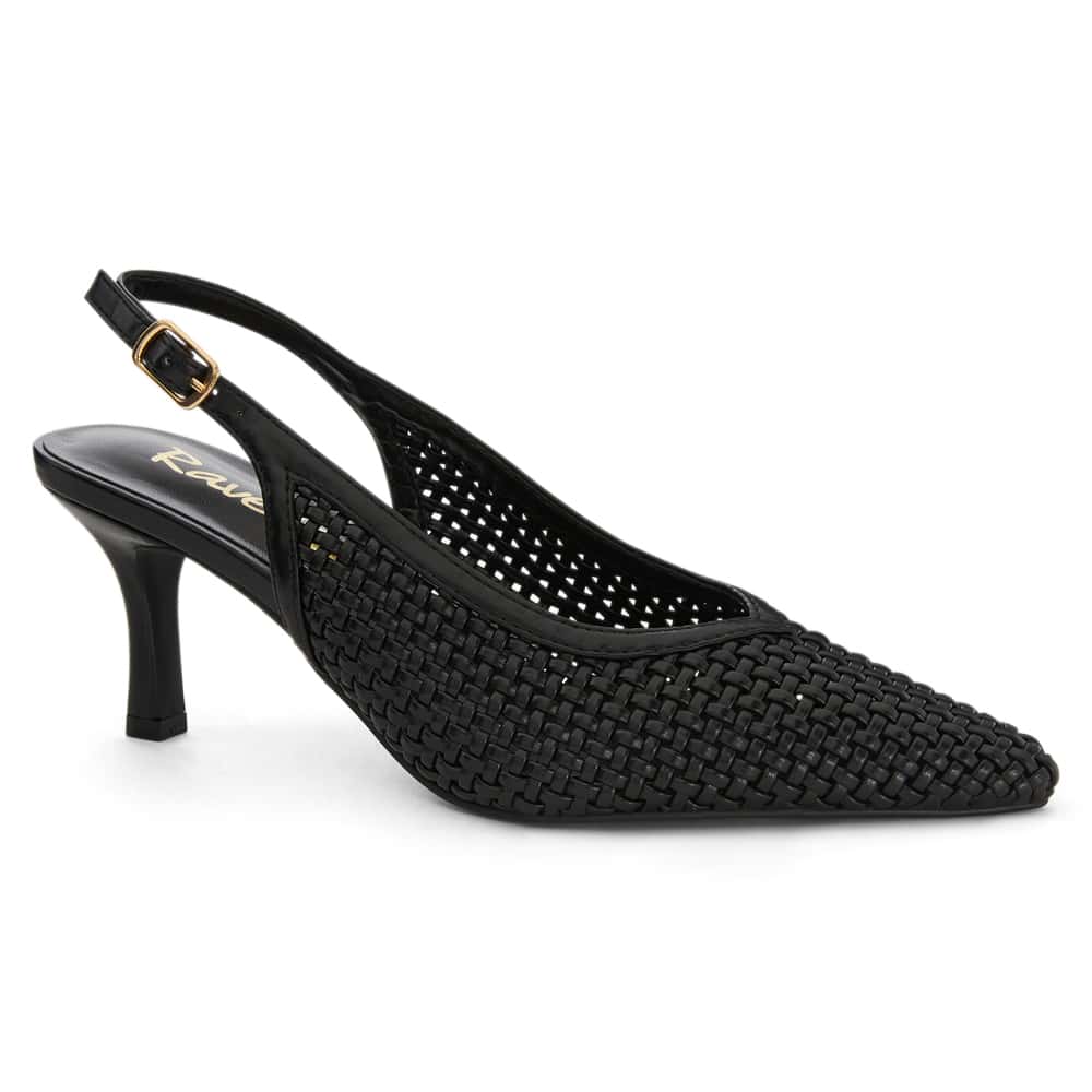 Valerie Heel in Black Weave