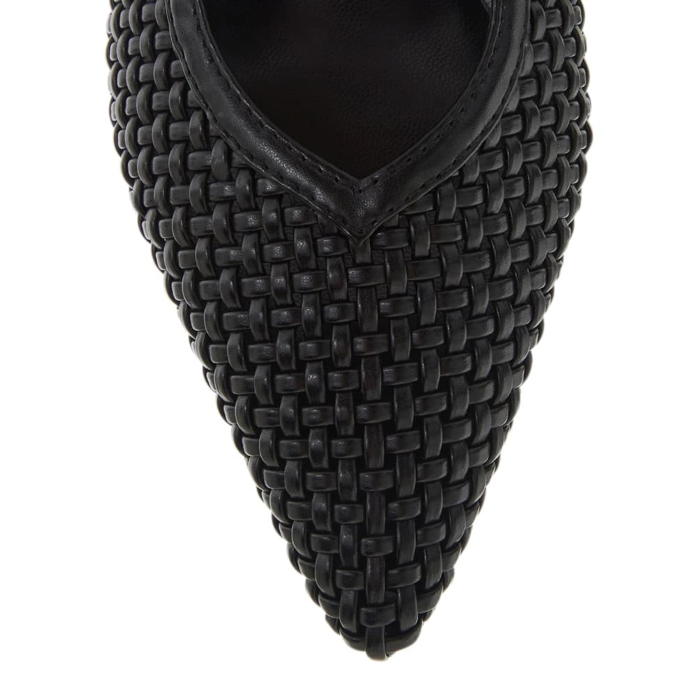 Valerie Heel in Black Weave