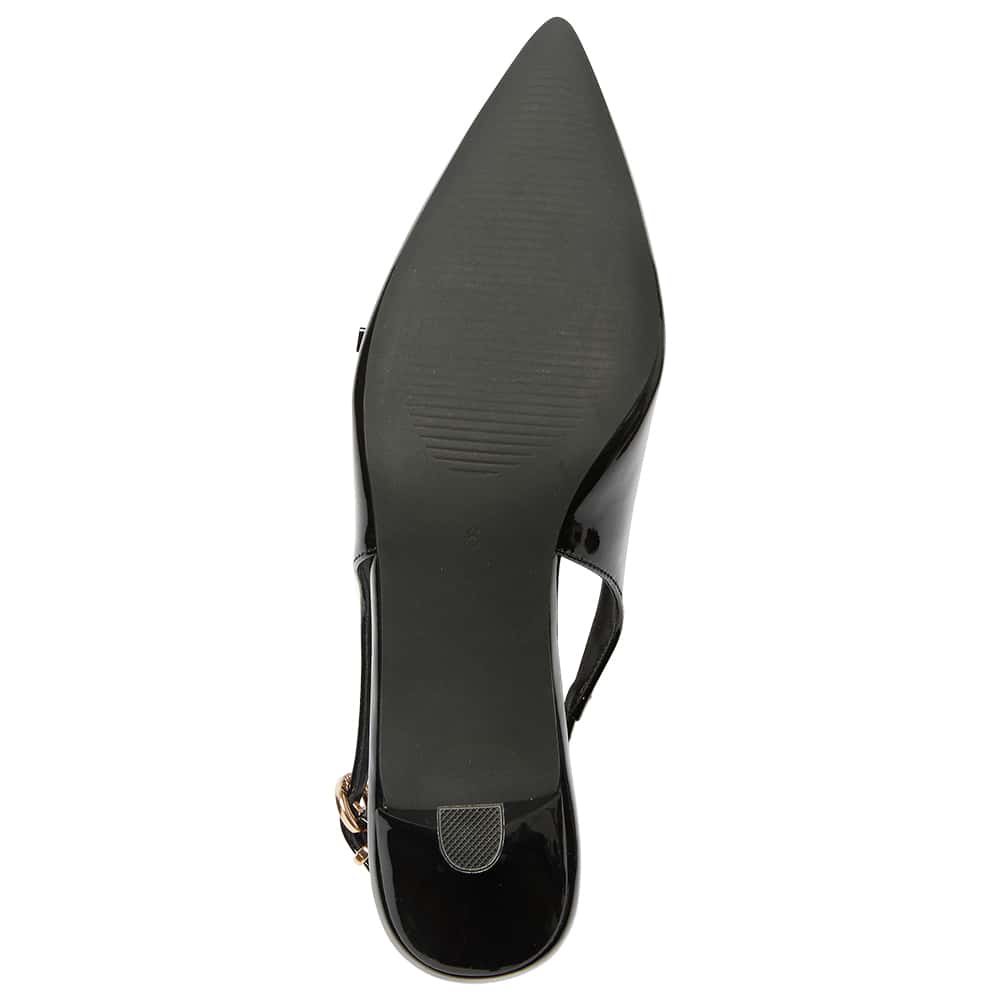 Verity Heel in Black Patent