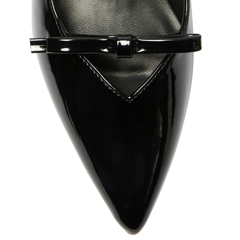 Verity Heel in Black Patent