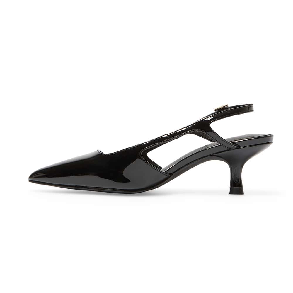 Verve Heel in Black Patent