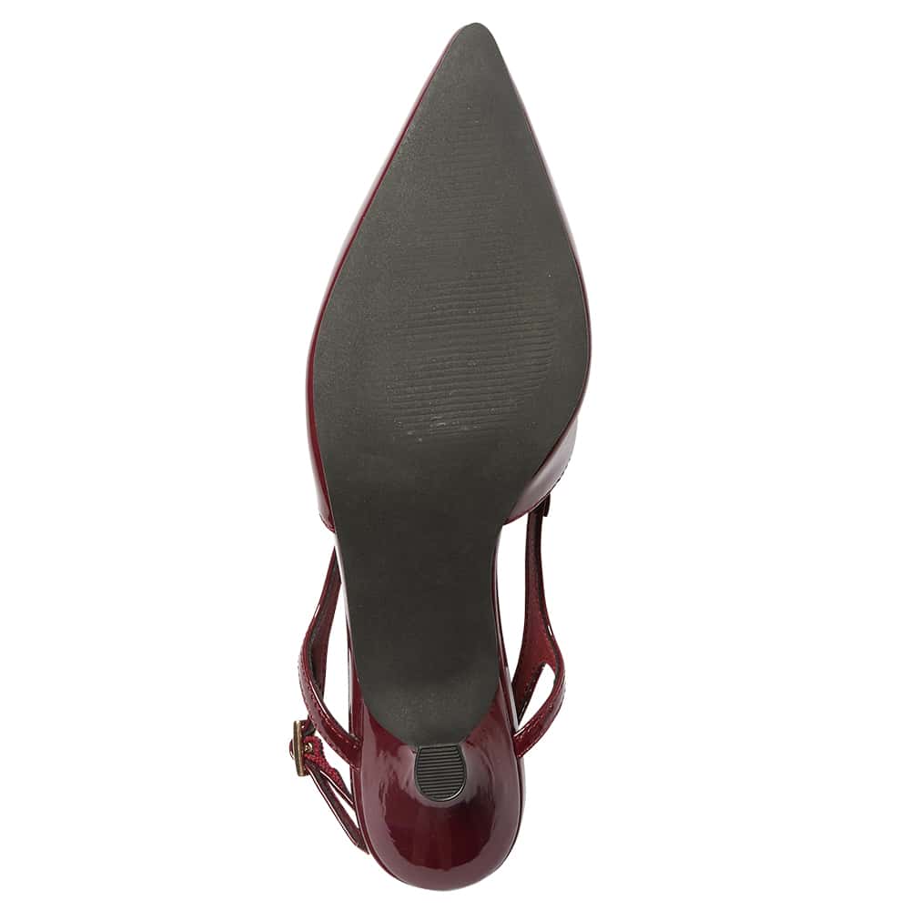 Verve Heel in Cherry Patent