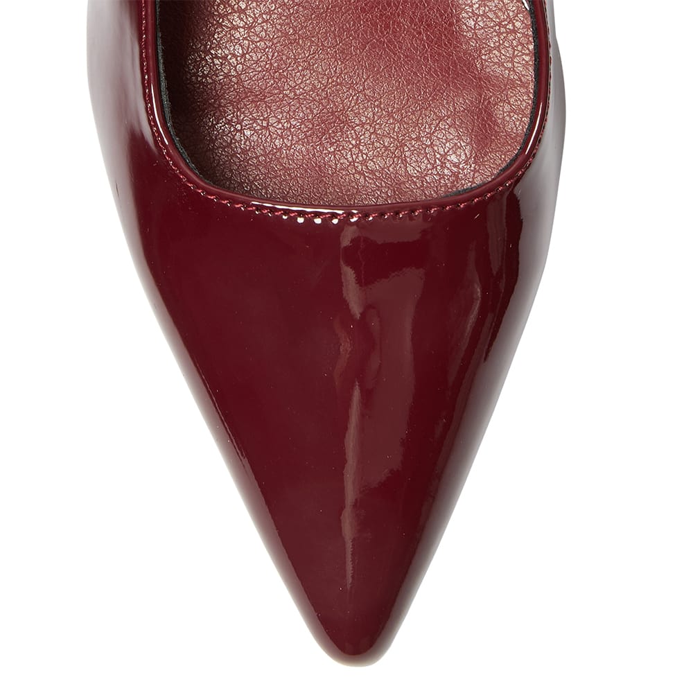 Verve Heel in Cherry Patent