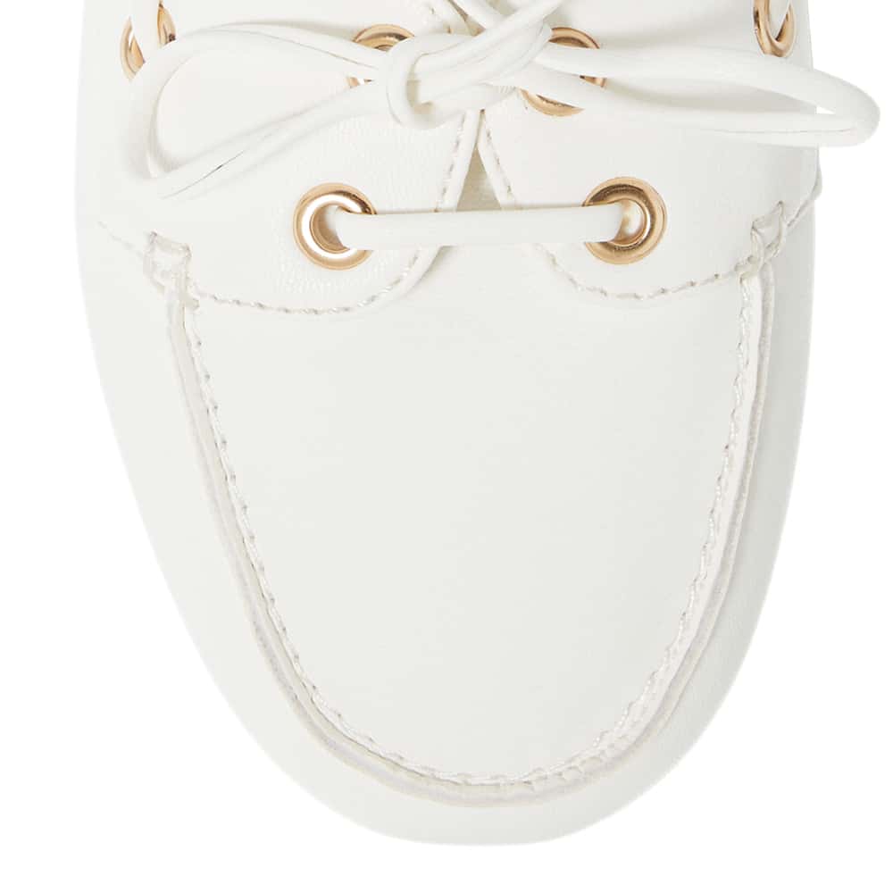 Watson Loafer in White Smooth
