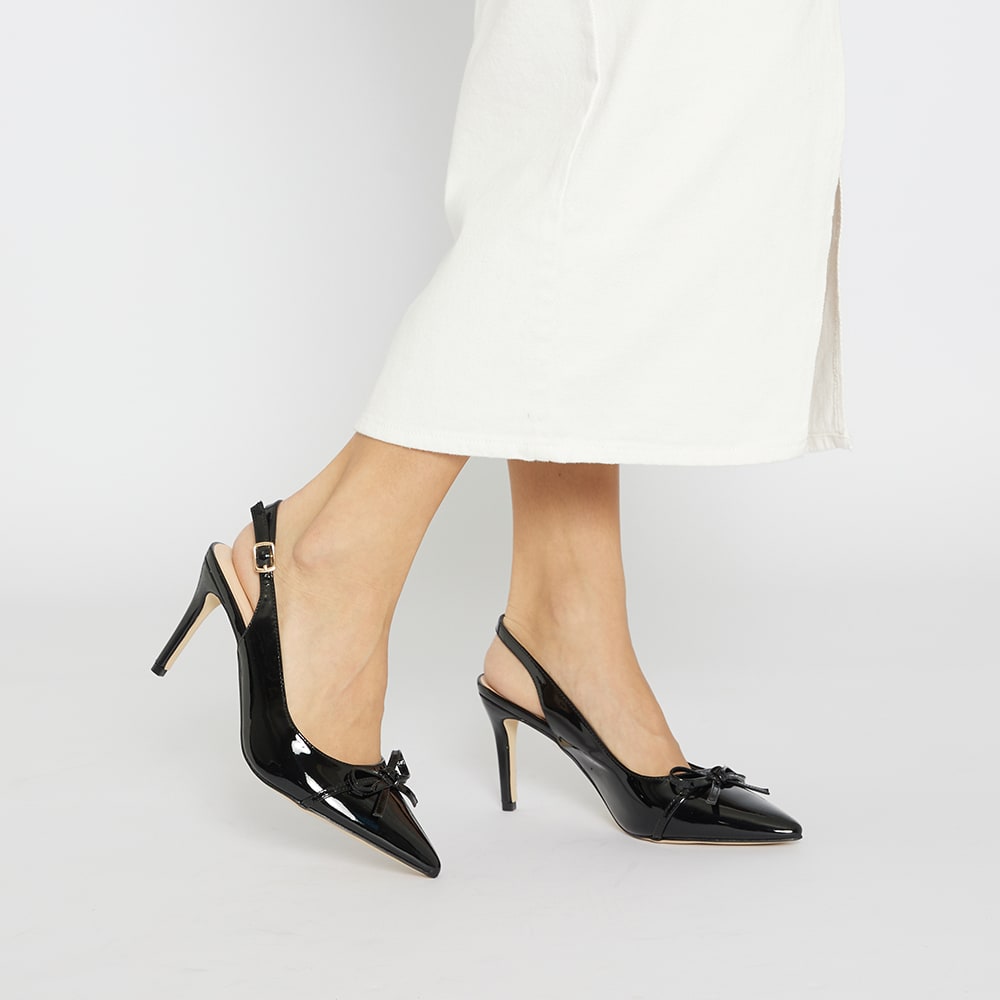 Wish Heel in Black Patent