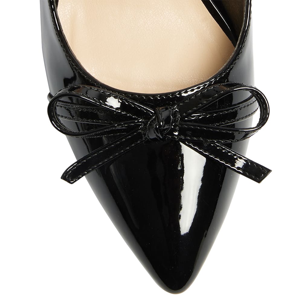 Wish Heel in Black Patent