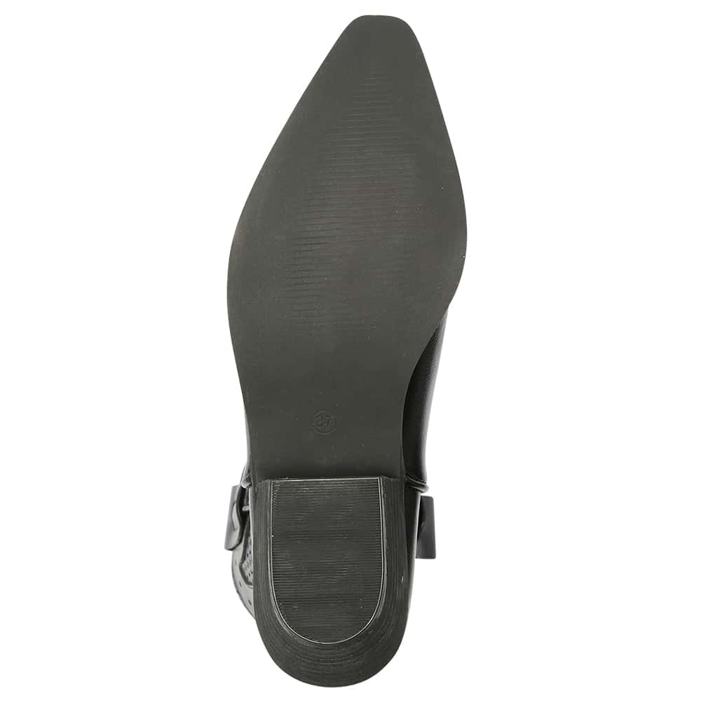 Wyoming Boot in Black Smooth