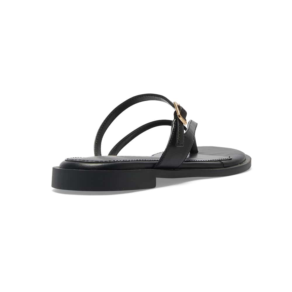 Zen Thongs in Black Smooth