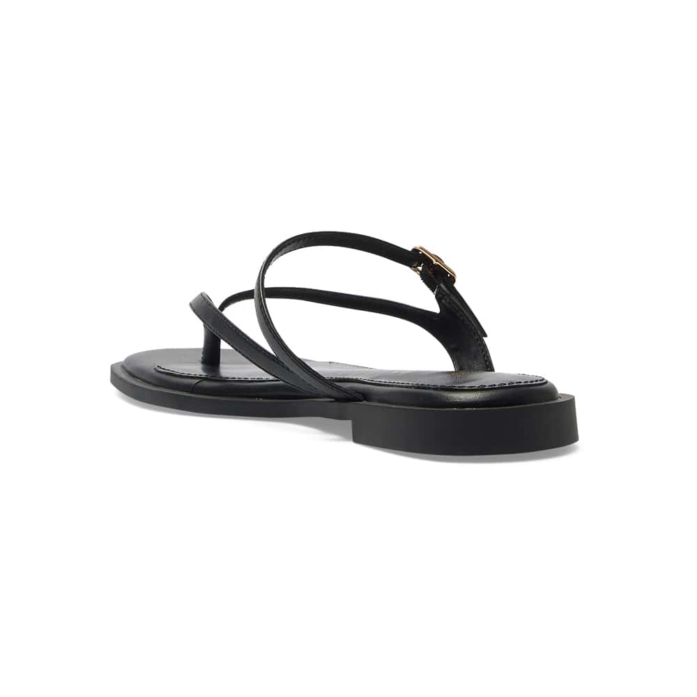 Zen Thongs in Black Smooth
