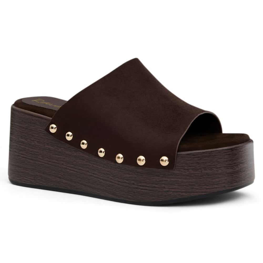 Zuri Slide in Chocolate  Micro