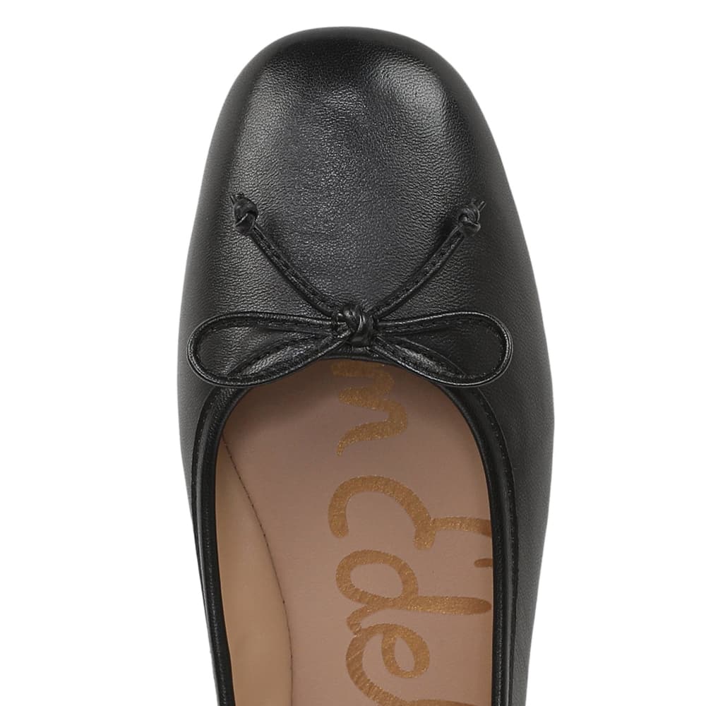 Alie Ballet Flat in Black Leather